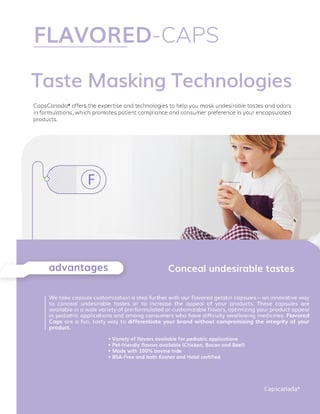 Flavored Capsules brochure from CapsCanada