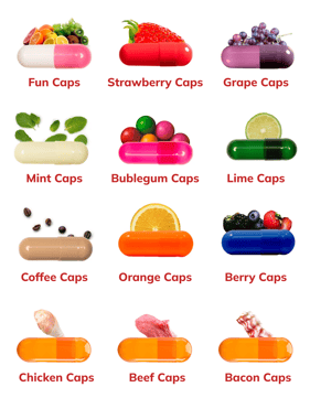 flavored caps