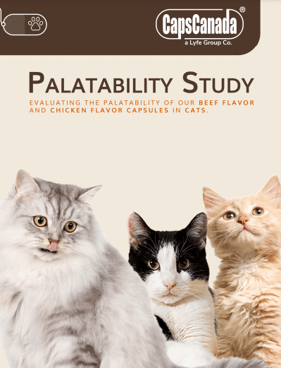 Flavored capsules for cats, a study