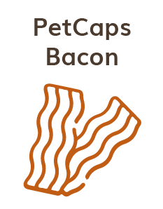 Flavored Bacon Empty Capsules for pets
