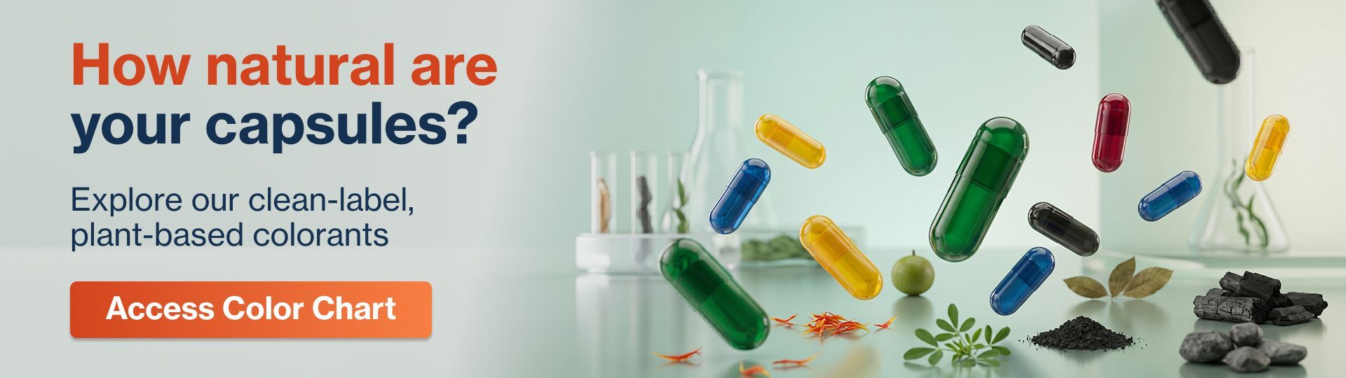 K-CAPS® Natural Colored Capsules. Plant-based, without synthetic additives.