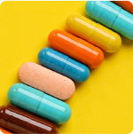 Gelatin capsules colored capsules