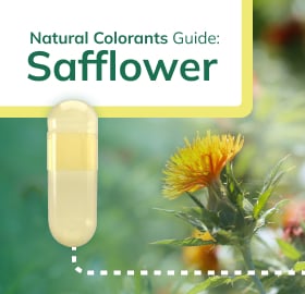 Natural colorant: Safflower for empty capsules